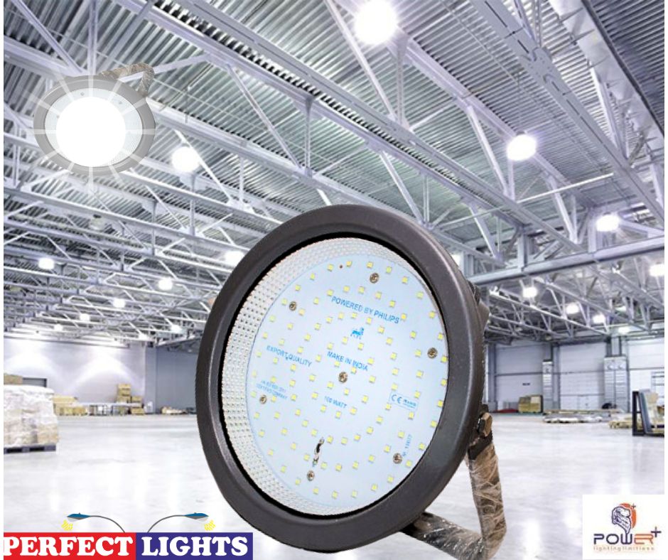 POWER+ 100Watt UFO HIGH BAY Light Model Name:Curve ,14000lm 2Yrs Warranty-Pack of 1