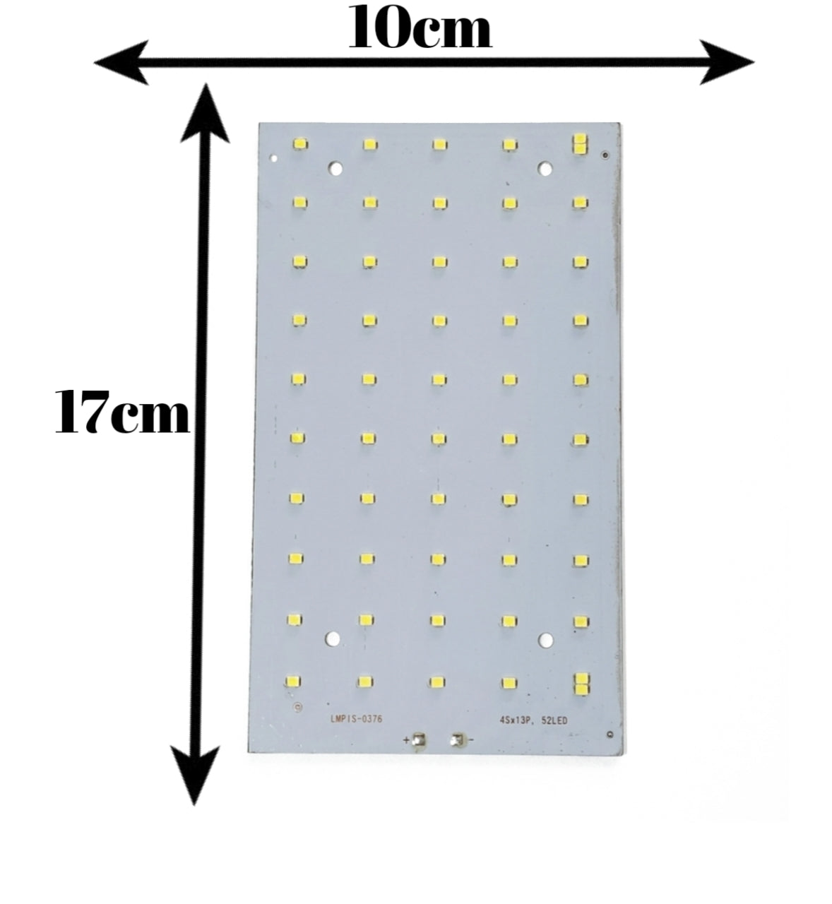 PLW 50 Watt size 17 x 10 cm LED MCPCB Board LED color: WHITE (Pack of 2) for Street Light Repair