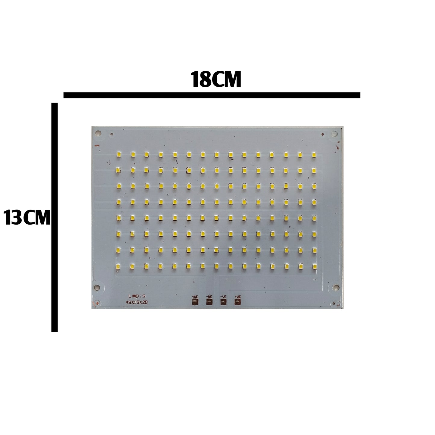 PLW 100W LED Flood Light MCPCB Board size 13x18 cm, High Brightness Replacement PCB