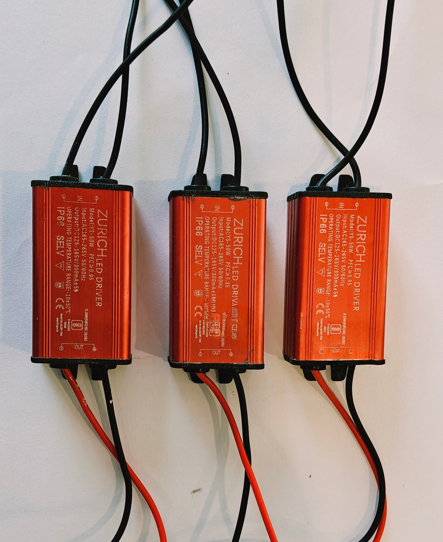 50w 300ma LED Driver Power Supply IP65 for Street Light & Flood Light - pack of 3