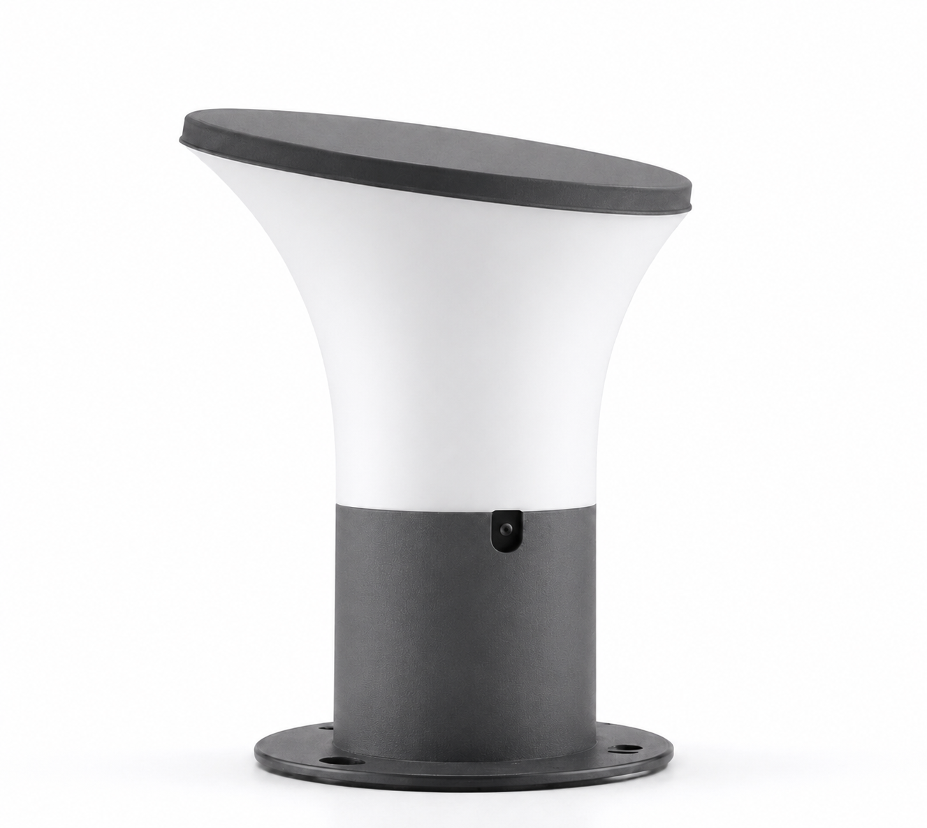 PLW Modern Outdoor Gate Lamp ,Model Oppo B22 Aluminum Base– Premium Pillar Light | Pack of 2 (Bulb Not Included)