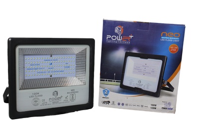 Power Plus's 100W Led Outdoor Flood Light Waterproof | Short circuit & surge protection. -(Cool White)-Pack of 1
