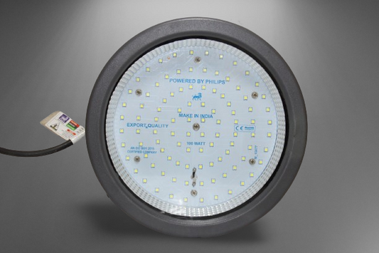 POWER+ 100Watt UFO HIGH BAY Light  Model Name:Curve ,14000lm  2Yrs Warranty-Pack of 1
