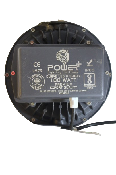 POWER+ 100Watt UFO HIGH BAY Light  Model Name:Curve ,14000lm  2Yrs Warranty-Pack of 1