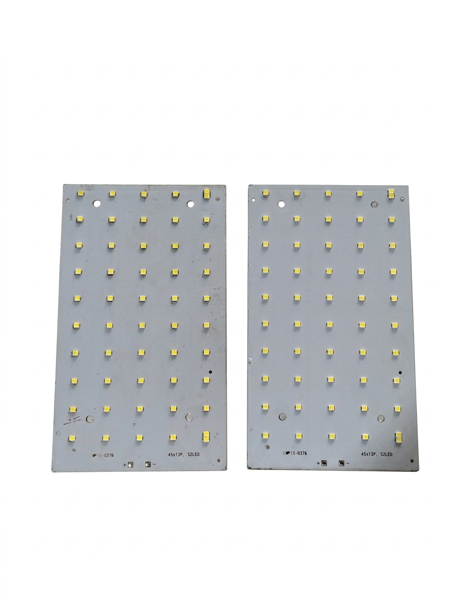 PLW 50 Watt  size 17 x 10 cm LED MCPCB Board LED color: WHITE (Pack of 2) for Street Light Repair