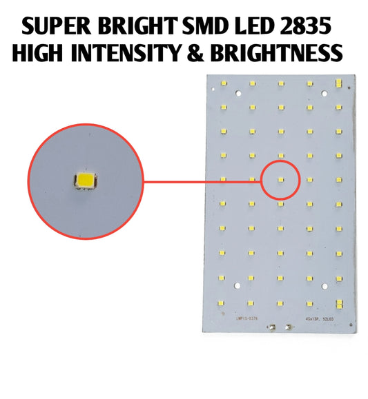 PLW 50 Watt size 17 x 10 cm LED MCPCB Board LED color: WHITE (Pack of 2) for Street Light Repair