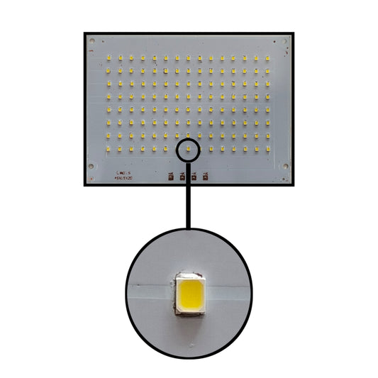 PLW 100W LED Flood Light MCPCB Board size 13x18 cm, High Brightness Replacement PCB