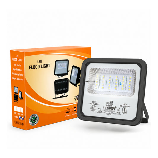 Power Plus's 30 Watt LED Flood Light Waterproof - IP66 Led Lights  -(Light color: White)-Pack of 1| Short circuit & surge protection.