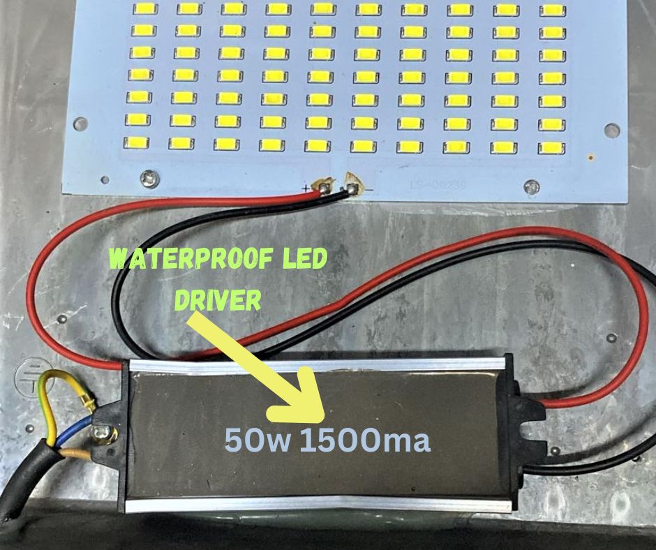 PLW 50W LED(White) McPcb(120mm X 70mm) with 50W 1500ma Driver(Control Gair) – Super Bright LED, Low Power Consumption, Long Life Flood & Panel Light Replacement- Pack of 1