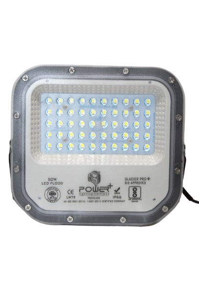 Power Plus's 50W LED Flood Light Lens Model : Glacier Pro, IP65 Rated waterproof technology Outdoor Light- Pack of 1 (coolWhite,)