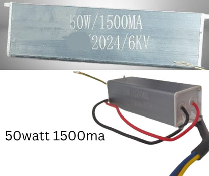 Perfect Lights 50w 1500mA, LED Driver Power Supply IP65 for Street Light & Flood Light , LED Driver with 6KVA surge protection- pack of 1.