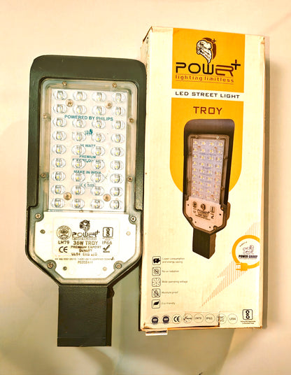 POWER+ Automatic Day-Night Sensor 36-Watt LED Street Light LENS Model Waterproof  Technology, Street Lights Outdoor, Street Lamp, LED Street Road Lights With 6kva Surge Protection - Color : Cool White,Pack-1pc