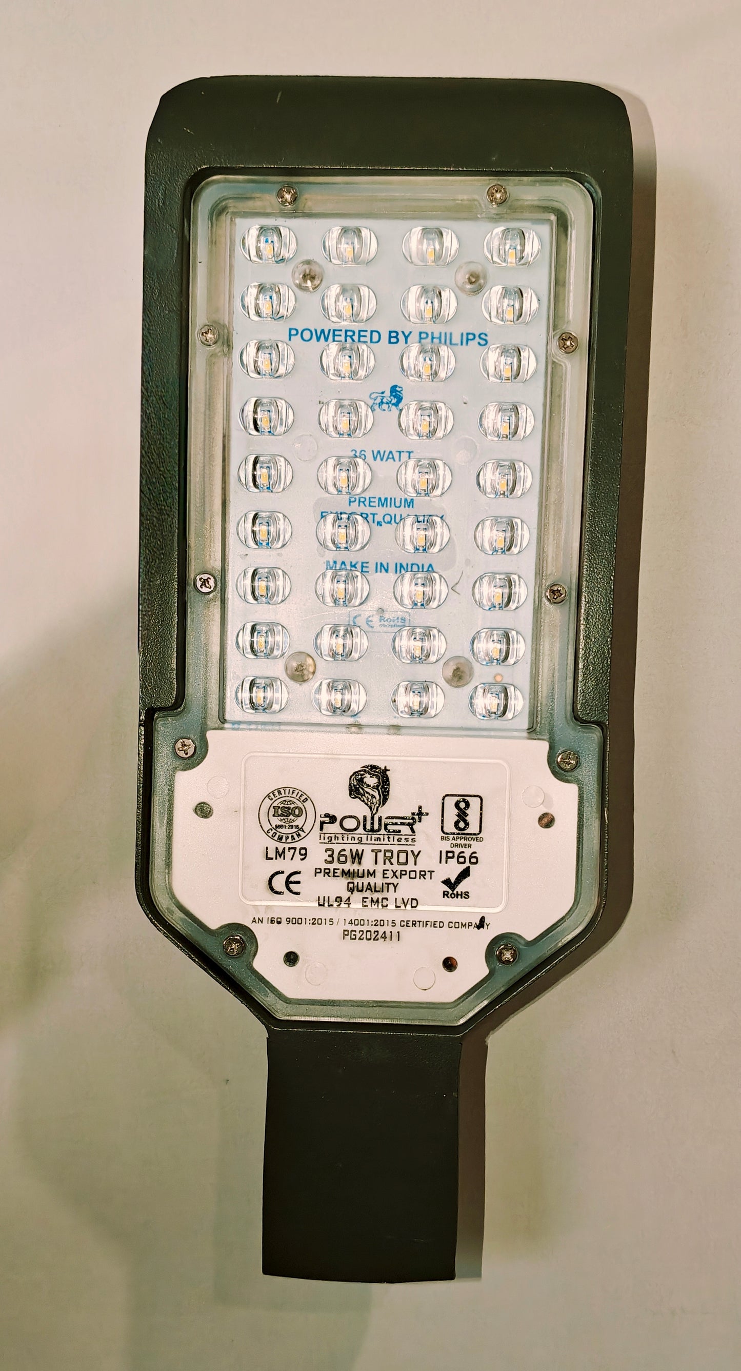 POWER+ Automatic Day-Night Sensor 36-Watt LED Street Light LENS Model Waterproof  Technology, Street Lights Outdoor, Street Lamp, LED Street Road Lights With 6kva Surge Protection - Color : Cool White,Pack-1pc