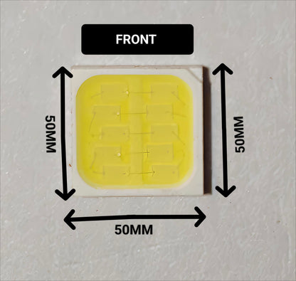 PLW's SMD LED 5050 {Qty-: 50 pcs} 5 Watt 6 Volt (Color: WHITE) Super Bright 6500K, 850- 900LM- 800-900mA, SMD LED Chip for Repair  Street Light, Flood Light and Highbay/UFO Lights (Pack of 50)