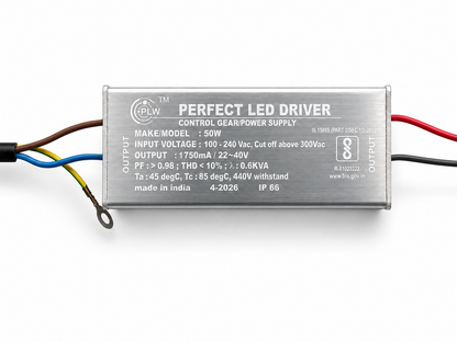 Perfect Lights 50w 750mA LED Driver Power Supply IP65 for Street Light & Flood Light LED Driver with 6KVA surge protection - pack of 10