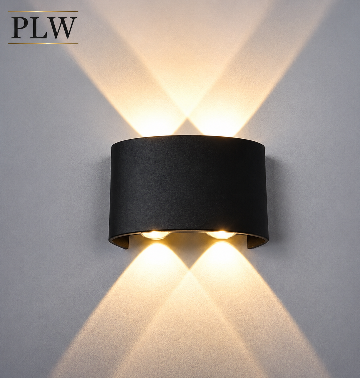 PLW 4 Way LED Wall Light Up down | 4W IP66 Waterproof Up Down Outdoor Wall Lamp | Warm White | Premium Aluminium Body | 1 Year Warranty