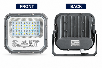 Power Plus's 50W LED Flood Light Lens Model : Glacier Pro, IP65 Rated waterproof technology Outdoor Light- Pack of 1 (coolWhite,)