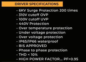 Perfect Lights 50w 750mA LED Driver Power Supply IP65 for Street Light & Flood Light LED Driver with 6KVA surge protection - pack of 1.