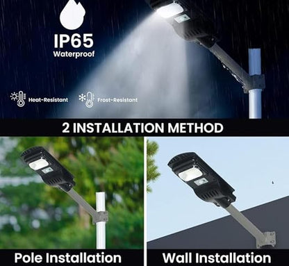 40 WATT SOLAR ALL IN ONE, SOLAR LED Street LIGHT-SINGLE WINDOW, With Remote,  Waterproof  Outdoor Rectangular, Outdoor Street Light for Play ground, Hospitals, Offices, Showrooms and Parking space- Pack of 1